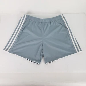 Adidas Women's Medium (12-14) Light Gray Athletic Soccer Shorts - Picture 1 of 15