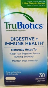 TruBiotics Digestive+ Immune Health 30 Veg. Caps - Picture 1 of 2