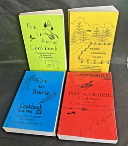 Pine To Prairie Kochbuch Set Bände 1-3 Telefon Pioniere Amerikas Vintage - Bild 1 von 11