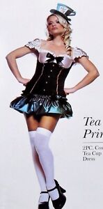 Sexy Mad Hatter Tea Party Princess Costume One Size Fits Most