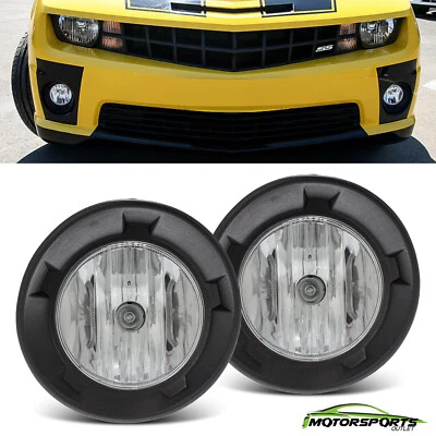 Par de luces antiniebla de repuesto para parachoques de lente transparente Chevrolet Camaro 2010-2013 Foto 1 de 4