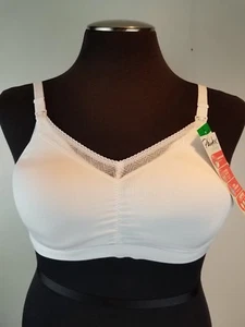 Sujetador sin cables con encaje Playtex talla grande blanco - Imagen 1 de 8