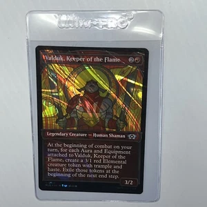 MTG Magic HALO FOIL Valduk, Keeper of the Flame Multiverse Legends NM - Picture 1 of 3