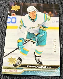 2023-24 Upper Deck Series 1 Exclusives /100 Kevin Labanc #147 - Picture 1 of 2
