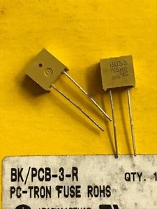 Fusibile Subminiture 3A BK/PCB-3-R foro passante di Cooper Bussman 2 pezzi £ 8,25 Z3957 - Foto 1 di 1