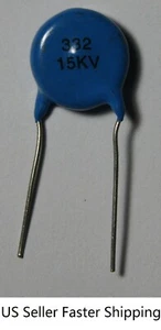 10 condensadores de cerámica de alto voltaje 15KV 15000V 3300PF HV jamón - Imagen 1 de 1