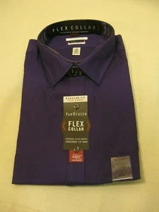 NWT Van Heusen Men's " Violet Root " Purple Long Sleeve Regular Fit Dress Shirt - Picture 1 of 4