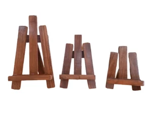 Greek Orthodox Wooden Standing Tripod Tablet Painting Icon Stand 3 Sizes - Picture 1 of 12