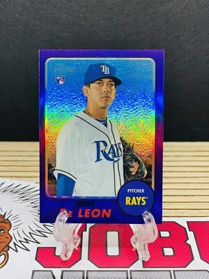 JOSE DE LEON 2017 Topps Heritage CHROME PURPLE RC REFRACTOR #THC-642 - Image 1 of 2