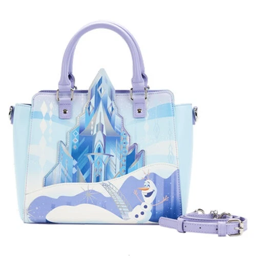 LOUNGEFLY x Disney FROZEN Elsa PRINCESS CASTLE Crossbody PURSE Bag w/Tags