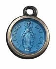 Vintage Catholic Notre Dame Du Cap Blue Enamel Tiny  Medal France