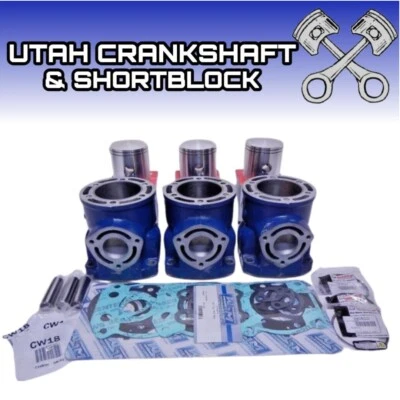 +1.5mm Polaris 750 PWC Cylinders 1994-1995 SL SLT EC75PW 3240210 WISECO pistons - Image 1 of 4