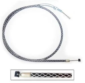 Kawasaki Z1000 Clutch Cable Black carbon Stainless Braided - Picture 1 of 2