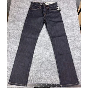 Volcom Solver Modern Straight Dark Wash Denim Jeans Mens Size 28x32 - Picture 1 of 9