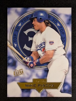 1997 Fleer Ultra - Top 30 Mike Piazza #6 Dodgers - Image 1 of 2