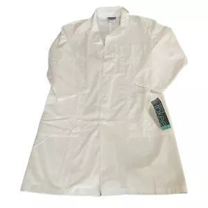 Cherokee Scrubs Lab Coat Adult Size Small White 40" Unisex Lab Coat 1346 NEW TAG - Picture 1 of 10