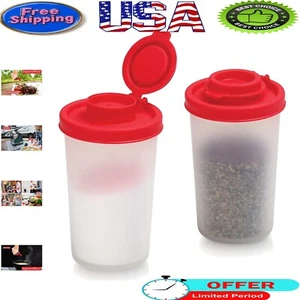 Reusable BPA-Free Salt and Pepper Shakers - Versatile Size Options Available - Picture 1 of 8