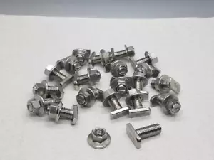 20 PACK M10 X 25mm SOLAR PANEL ROOF RACK T-BOLTS STAINLESS STEEL WITH NUTS - Picture 1 of 4