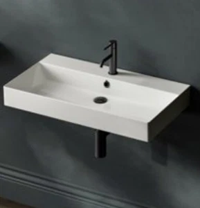 HiB Ceramic Sink N16WB85CER W85 x H9.5 x D45cm - Picture 1 of 6