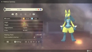 Ultra Shiny 6IV Lucario Alpha Best Stats Pokemon Legends Arceus Fast Trade - Picture 1 of 4