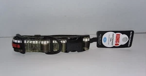 Kong Ultra robust grün Camouflage Hundehalsband kleine Hunde Hals 10"-14" Neu mit Etikett - Bild 1 von 2