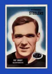 1955 Bowman Football #83 Pat Brady ~ Steelers QB ~ EX Centered - Picture 1 of 2