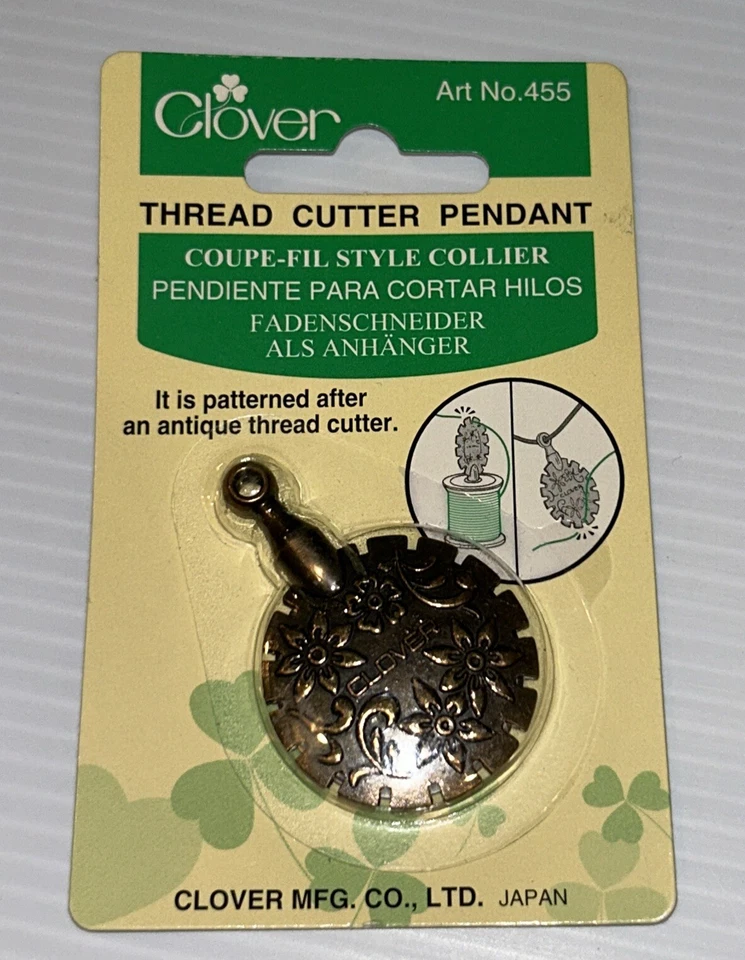 New Vintage Clover 455 Thread Cutter Pendant - Image 1 of 4