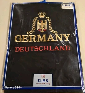 Vintage Germany Deutschlandl T-shirt 100% Ring Spun Cotton Elms Marketing - Picture 1 of 6