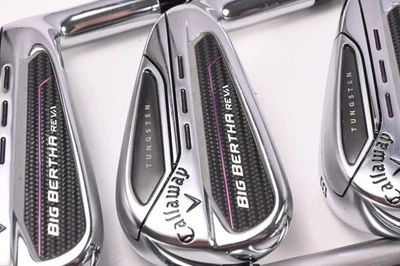 Ladies Callaway Big Bertha Reva 2023 Irons / 6-PW+SW / Ladies Flex Aldila Ascent - Image 1 of 4