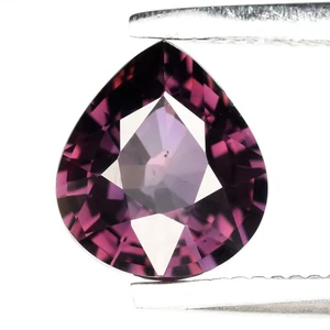 💎 1,00ct VS Birne natürlicher rosa-violetter Saphir - unbeheizt, Songea Edelstein - Bild 1 von 4