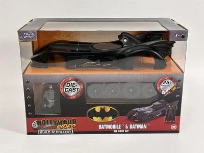 Batmobile E Batman Modellino Kit Costruzione N Collezionare 1:24 Scala Jada - Immagine 1 di 4