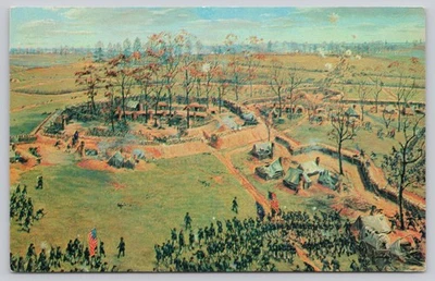 Recapture of Fort Stedman Petersburg Battlefield Virginia WWII Era Postcard - Image 1 of 2