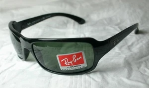 RAY-BAN SONNENBRILLE *RB 4075 601/58* NEU Schwarz - Polarisiert - Picture 1 of 4