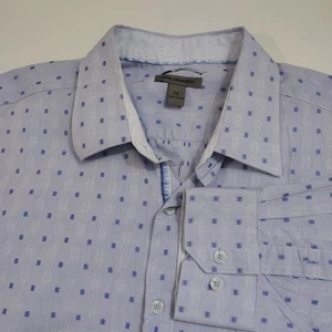 Johnston & Murphy Mens XXLarge Button Up Shirt Pale Blue Tailored Fit L/S - Picture 1 of 7