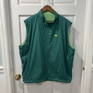 Masters By Peter Millar Men’s Reversible Full Zip Vest Sz XXL Green Augusta Natl - Picture 1 of 8