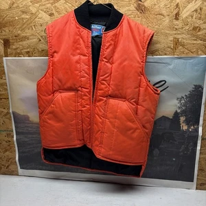Vintage Orange Hunting Vest Chiller Killer By Saftbak Size Medium - Picture 1 of 5
