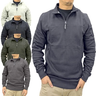 Weekend Offender Double Grove Mens Sweatshirt Pullover Funnel Neck Casual Cotton - Image 1 of 4