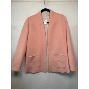 Chico's Wool Blend Reversible Jacket, Pink/Cream, Size 1 (Medium)  - Picture 1 of 4