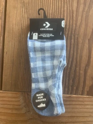 Converse Women's Sock Flat Knit Ultra Low 3-Pair Blue/White/Green-Size 4-10 - Image 1 of 3