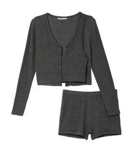 Victoria's Secret Cozy Knit 3 Piece Set pyjamas lounge set - Picture 1 of 4
