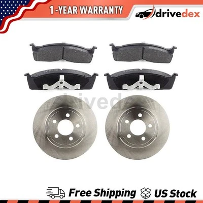 Rotores delanteros pastillas de freno semimetálicas para Dodge Grand Caravan 2000 1997 1998_DV Foto 1 de 4