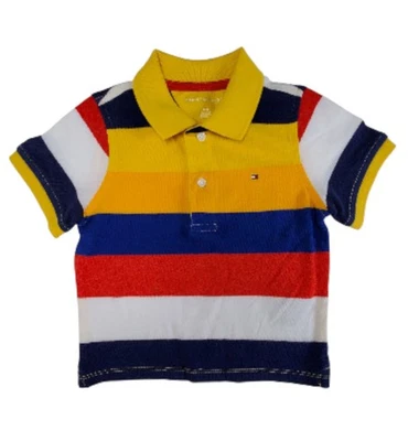Tommy Hilfiger Niño Niños Niños Polo 3T Multicolor Rayas Manga Corta Foto 1 de 4
