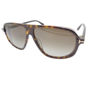 Tom Ford Guillaume TF 1208 52K Shiny Dark Havana Fade Authentic Sunglasses - Picture 1 of 4