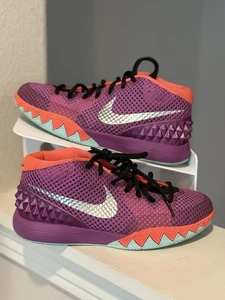Nike Kyrie 1 Purple (GS) Easter Basketball Sneakers 717219-508 Youth Size 4.5Y - Picture 1 of 9