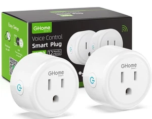 2 Pack Smart Mini Smart Plug Works with Alexa & Google Home, WiFi Smart Outlet - Picture 1 of 9