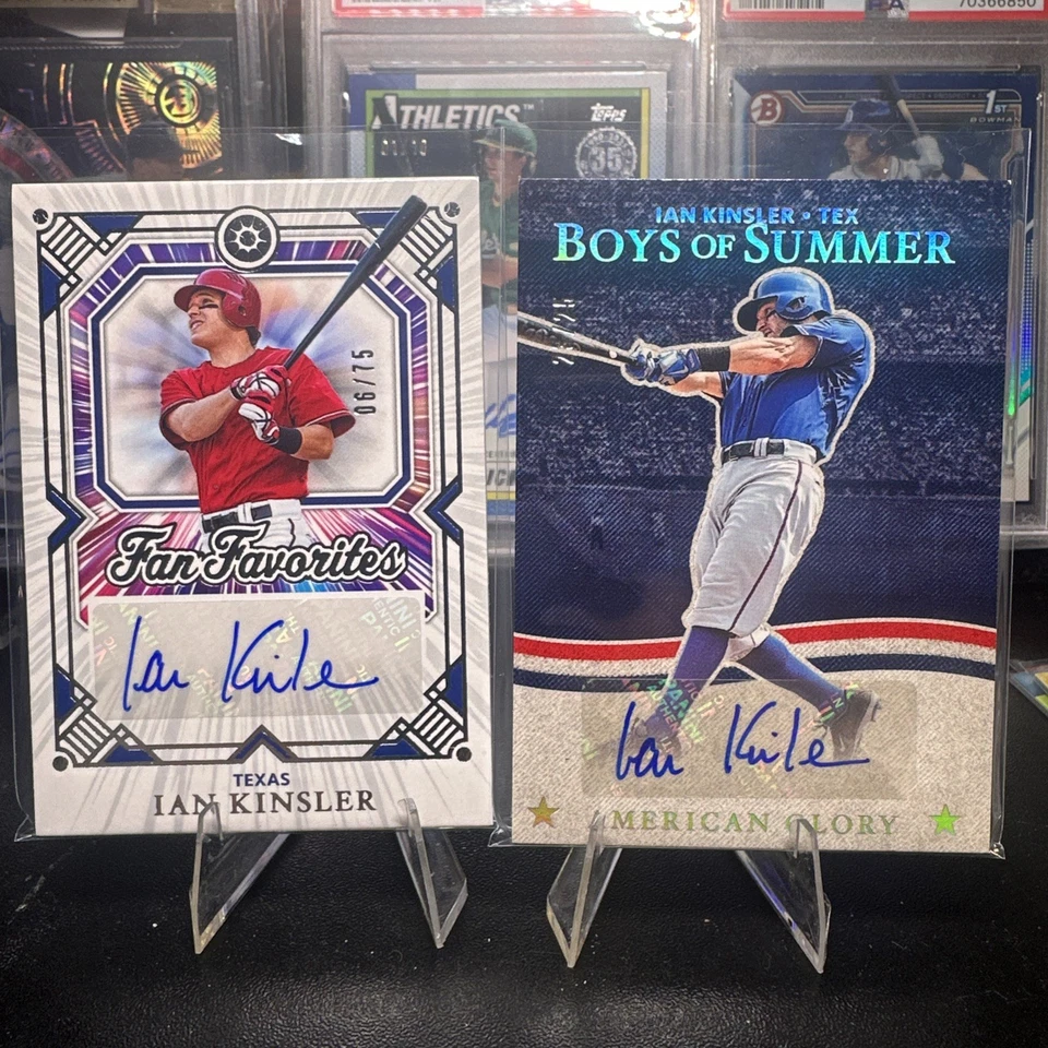 IAN KINSLER 2025 Panini AMERICAN GLORY 1ª SN# 23/25 Y FAVORITOS DE LOS FANÁTICOS 06/75 AUTOS Foto 1 de 2