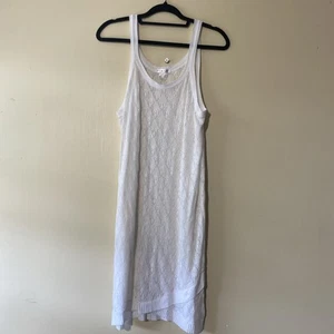 Venus sz XL dress white sleeveless crochet - Picture 1 of 9