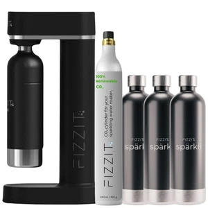 FIZZIT Set Idratazione - Macchina per Soda + 1 CO2 + 3 Bottiglie - Foto 1 di 10