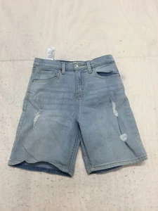 Levis loose skate fit jean shorts girls 12 regular blue light pockets distressed - Picture 1 of 19