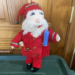 FolK ArT Santa Claus DoLL OOAK Cloth  Standing CHRisTMas HOliDAy ALL HAND MADE - Picture 1 of 8